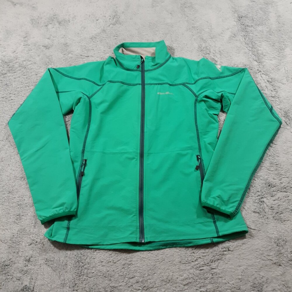 Eddie Bauer First Ascent Jacket‎ Womens Small Hiking Outdoor Green Nylon